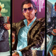 Three characters from Grand Theft Auto pose.